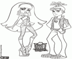 Cleo e Deuce, coppia di mostri in liceo Monster High