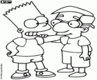 Bart Simpson e Milhouse Van Houten, due grandi amici