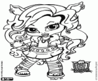 Bimba Clawdeen, la piccola figlia del lupo mannaro, un personaggio de Baby Monster High