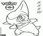 Axew, il pokémon Zanna. Si evolve per Fraxure e Haxorus. Kibago