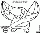 Drilbur, la talpa pokémon. Si evolve in Excadrill. Moguryu  Doryuuzu
