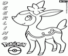 Deerling, Shikijika in giapponese. Pokémon stagionale, il suo colore cambia a seconda della stagione. Si evolve in Sawsbuck
