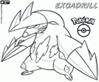 Excadrill, Doryuuzu in giapponese. Pokémon sotterraneo, si è evoluto da Drillbur