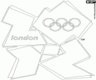 Logo Olimpiadi Londra 2012. Giochi della XXX Olimpiade
