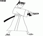 Il Samurai Jack con la katana