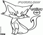Purrloin, Choroneko in giapponese, Pokémon felino che si evolve in Liepard
