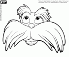 Lorax Il guardiano della foresta. Il volto del personaggio creato dallo scrittore Dr.Seuss