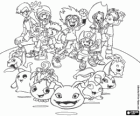 Gli protagonisti de Digimon con le loro Digimon baby