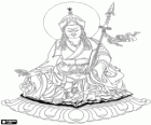 Buddha Padmasambhava, fondatore della scuola Nyingmapa buddismo tibetano. Guru Rinpoche
