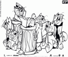 Top Cat e la sua banda. I sei gatti sono i protagonisti del film d'animazione Top Cat