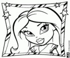 Volto di una bella ragazza Bratz