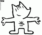 Cobi. Mascotte dei giochi olimpici di Barcellona 1992. Pastore catalano da Javier Mariscal
