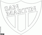 Emblema del Club Atlético San Martín. Squadra di calcio della città di San Juan, Argentina