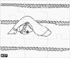 Puzzle di sport acquatico. Puzzle di Nuotatore che praticano o svago