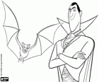 Il Conte Dracula con un pipistrello che vola, Hotel Transylvania
