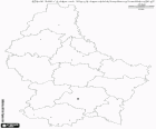 Mappa del Granducato del Lussemburgo, piccolo paese circondato da Francia, Germania e Belgio