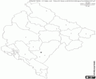 Mappa della Repubblica del Montenegro. Della penisola balcanica confina con la Bosnia Erzegovina, Serbia, Albania, Croazia e Kosovo