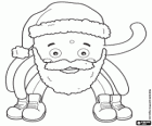 Pypus con la barba e il cappello di Babbo Natale