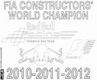 Red Bull Racing Tre volte Campione del Mondo di Costruttori  2010, 2011 e 2012