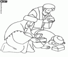 L'adorazione dei Magi al bambino Gesù