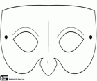 Maschera di occhio di Carnevale per decorare