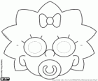 Maschera di Maggie Simpson