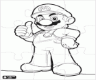 Puzzle di Mario, il celebre protagonista del videogioco Super Mario Bros