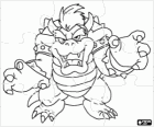 Rompicapo di Bowser o Re Koopa, il nemico principale nei giochi di Mario