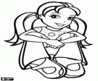 Polly Pocket con un taglio di capelli con due code