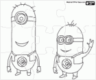 Rompicapo di due minions. Puzzle di Cattivissimo me