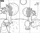 Puzzle di Pypus e le stagioni dell'anno: inverno, primavera, estate e autunno