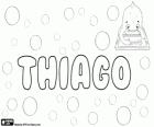 Thiago, variante del nome di origine ebraica Ya'akov, Jacopo. Thiago, variante di Tiago