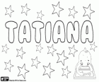 Tatiana, nome slavo di origine latina, derivato da Taziano, Tazio