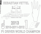 Sebastian Vettel, campione del mondo di F1 2013, il quarto titolo mondiale consecutivo