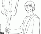 Percy Jackson con il tridente