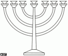 Menorah, il candelabro a sette braccia usato nei rituali dell'ebraismo