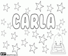 Carla, nome di origine germanica. Forma femminile di Carlo