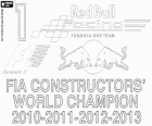Red Bull Racing, campione del mondo di costruttori FIA 2013. Quattro campionati consecutivi