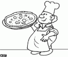 Un pizzaiolo, un cuoco specializzato in pizza