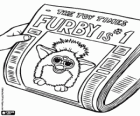Furby sulla copertina del giornale, il giocattolo più venduto