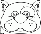Maschera di cane. Maschera di Bulldog
