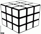 Cubo di Rubik. Cubo di sei colori