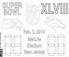 Super Bowl 2014. Seattle Seahawks vs Denver Broncos. MetLife Stadium, nel New Jersey, 2 febbraio 2014