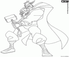 Thor con il suo martello, Avengers