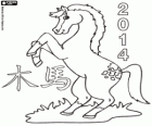 2014, l'anno del cavallo di legno. Secondo il calendario cinese, dal 31 gennaio 2014 al 18 febbraio 2015