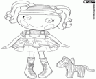 Spot Splatter Splash Lalaloopsy con il suo animale domestico, una zebra