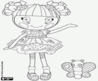 Blossom Flowerpot, la bambola Lalaloopsy con una farfalla, il suo animale domestico