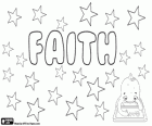 Faith, nome di origine inglese. Derivato dalla parola inglese Faith, il suo significato è fede