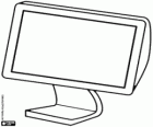 Un monitor di computer, un schermo per il computer