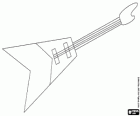 Il basso elettrico, chitarra basso, uno strumento simile alla chitarra elettrica, ma più grande